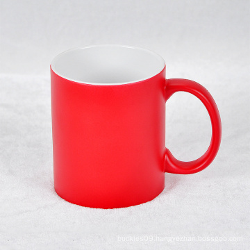 2016 Custom Printing Company Logo Porcelain Mug Ceramic Coffee Cup Red Mug